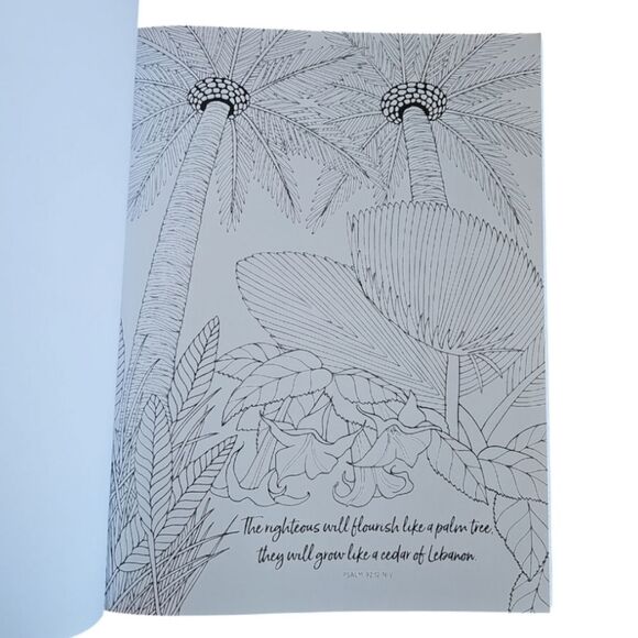Inspirational Christian Coloring Book 75+ Pages Adult Stress Relief Holiday Gift - Picture 15 of 15